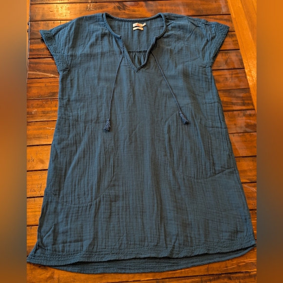 Faherty Ninie Shift Dress Majolica - Picture 3 of 6